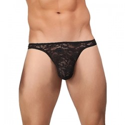 MALE POWER TANGA noir dentelle