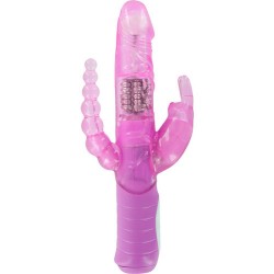 vibro lapin dual rose