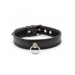 collier anneau noir